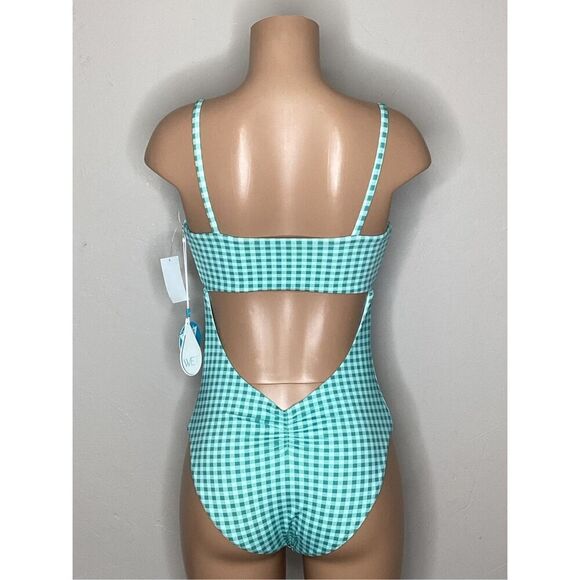 New. WET brand gingham swimsuit. Small. Retails $168 - Picture 8 of 11